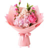 Букет с гортензией Розовое облачко